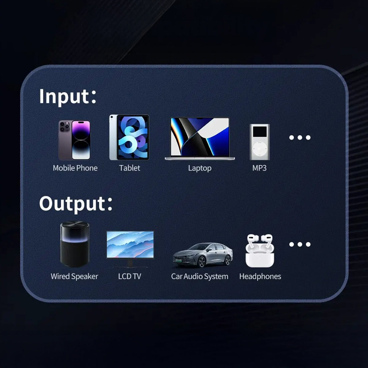 Bluetooth Car Adapter - Audio & PC Control