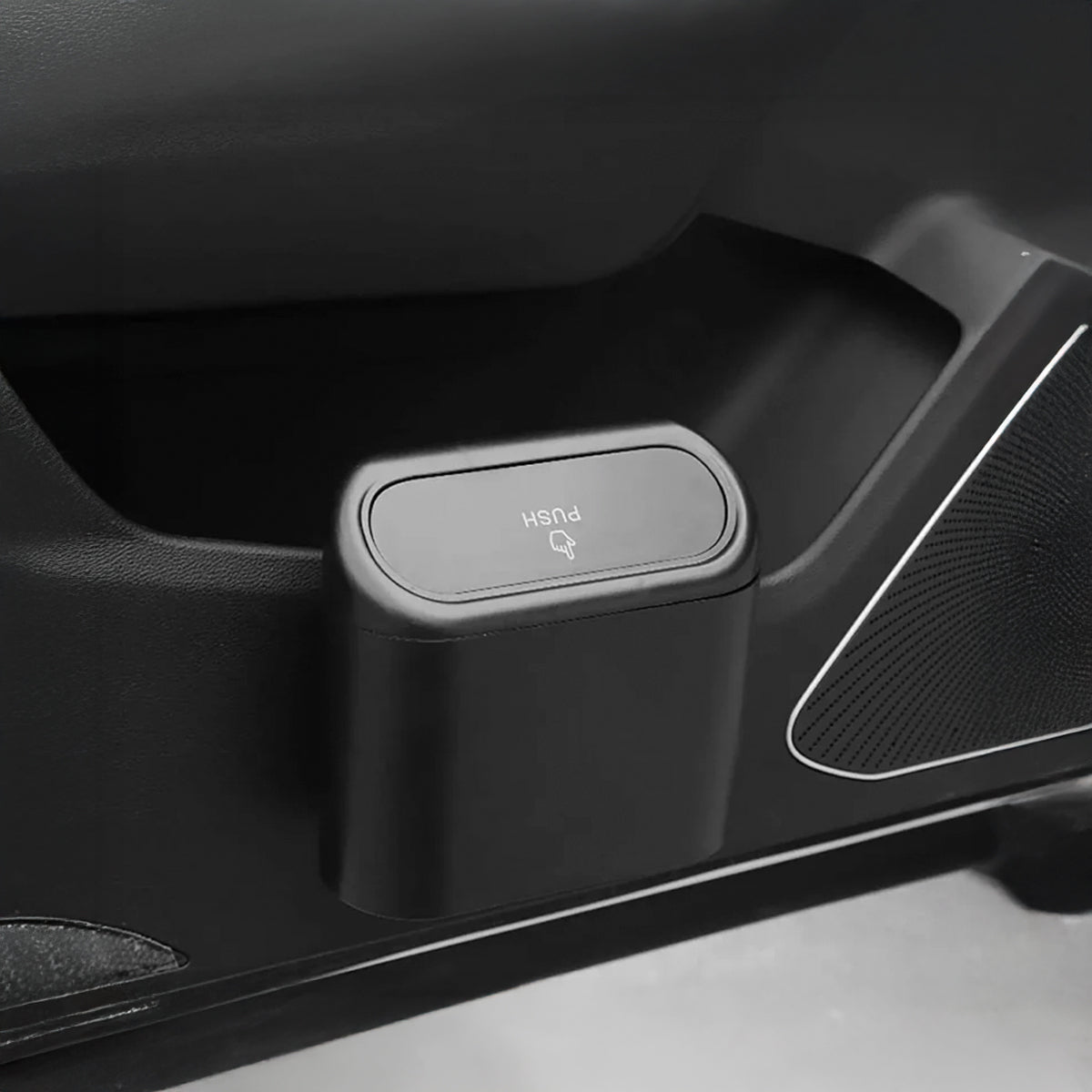 Mini Car Trash Bin with Lid - Leakproof & Compact