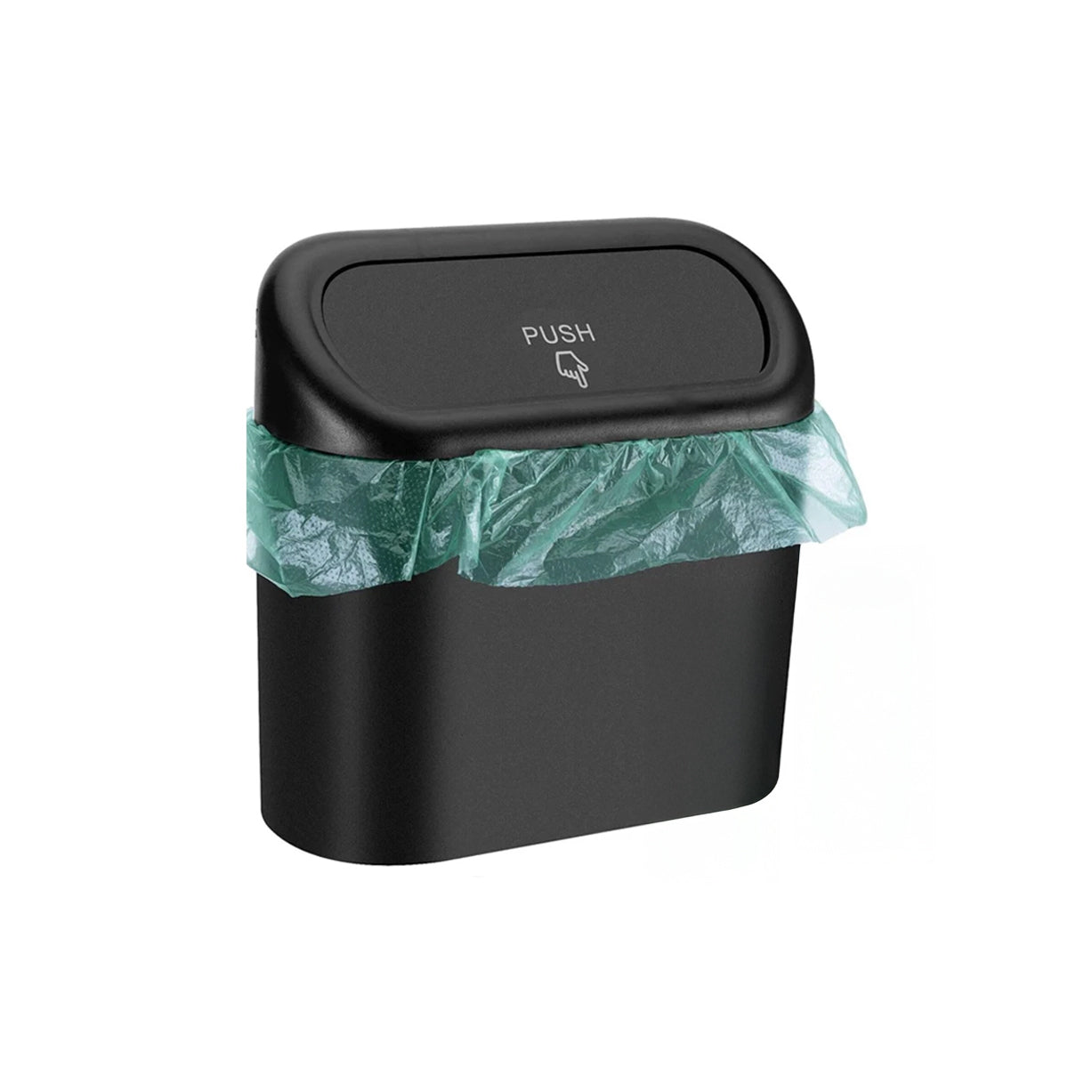 Mini Car Trash Bin with Lid - Leakproof & Compact