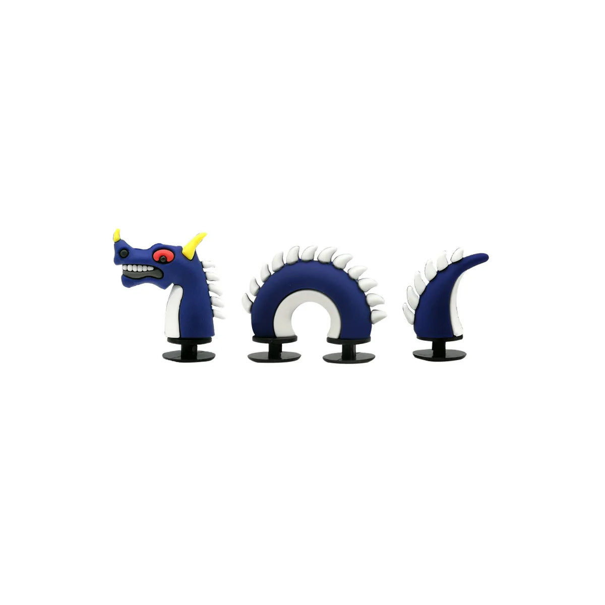 3D Reptile Shoe Charms – Dragon, Snake & Crocodile