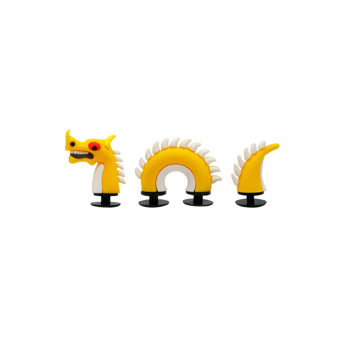 3D Reptile Shoe Charms – Dragon, Snake & Crocodile