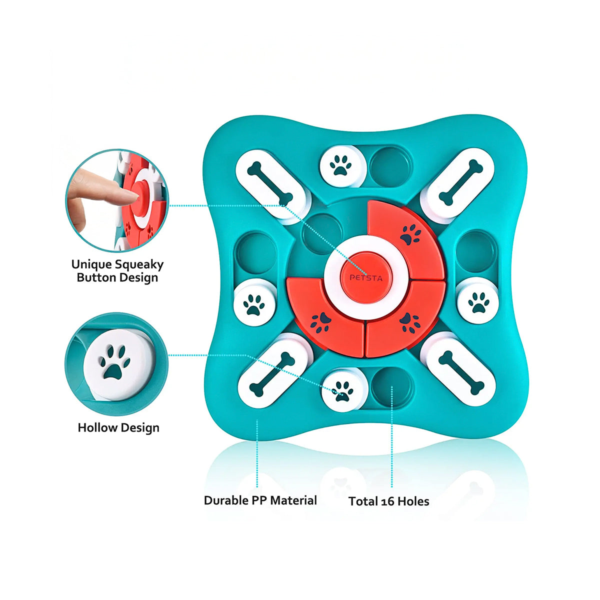 Dog Puzzle Treat Toy - Interactive IQ Training