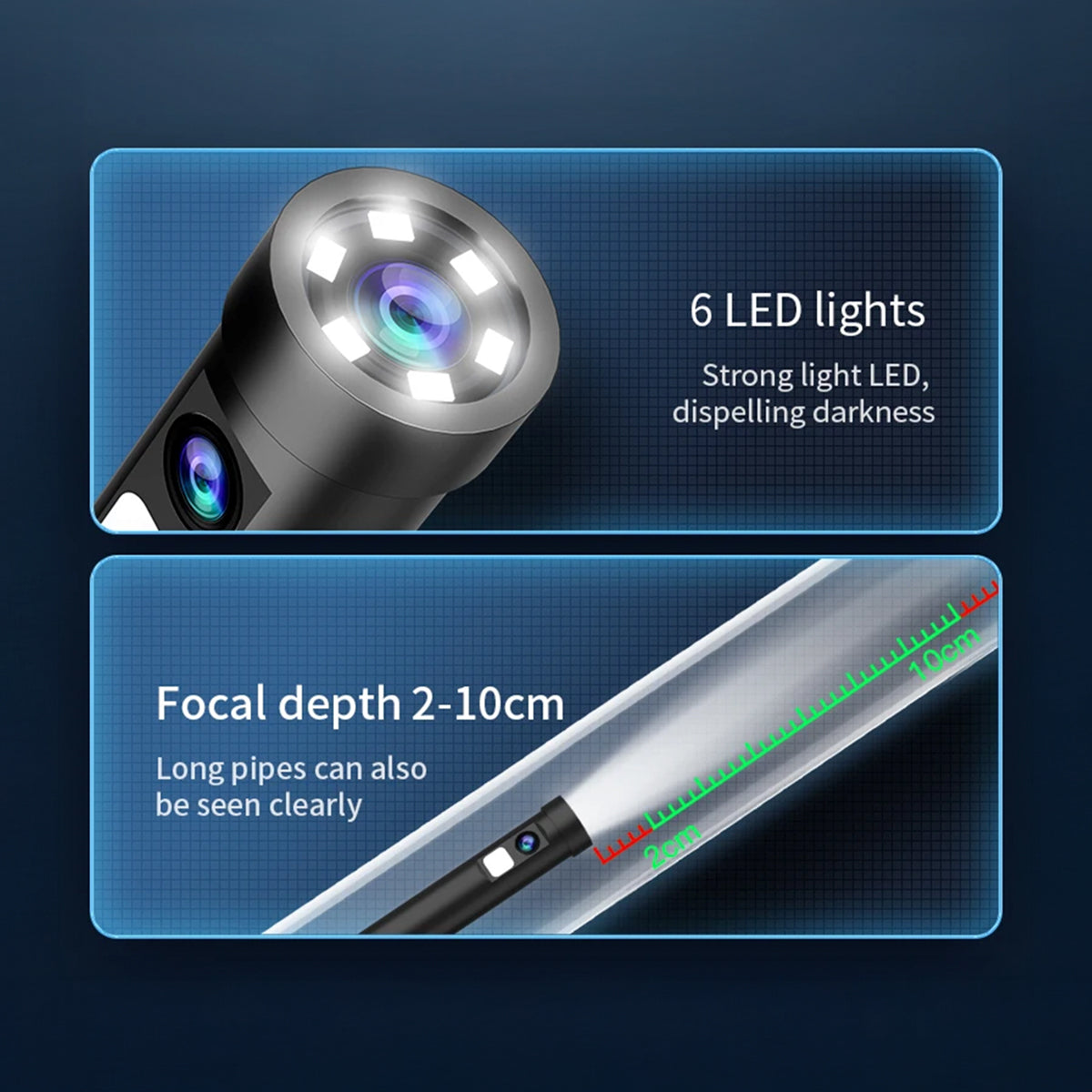 Waterproof Endoscope Inspection Camera – Use on iPhone & Android