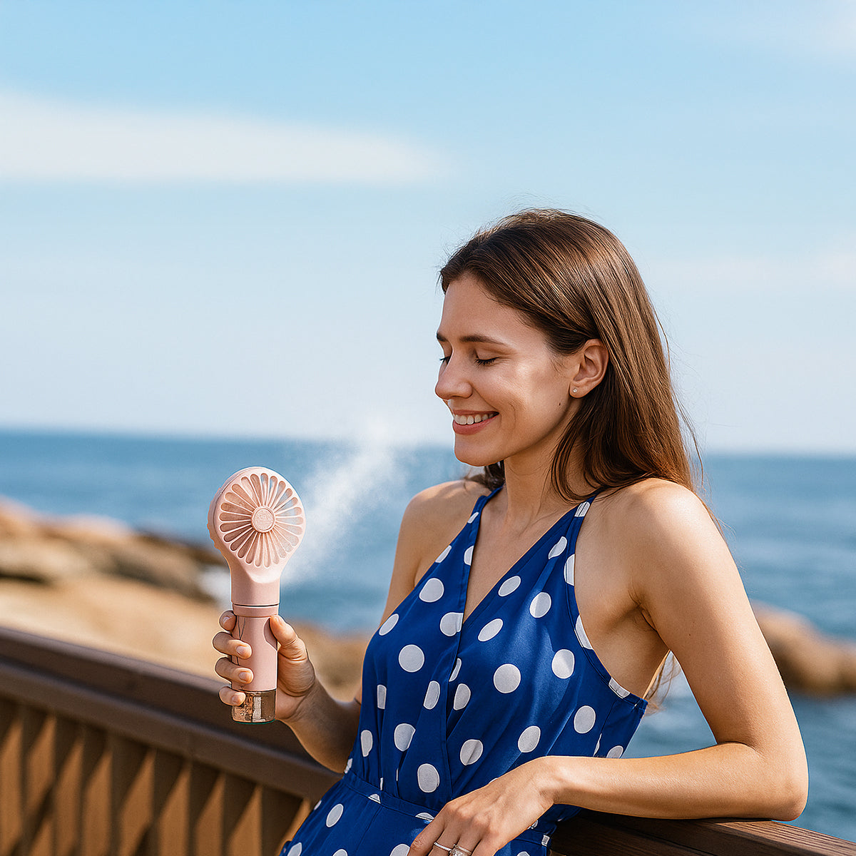 Portable USB Mist Fan with Humidifier
