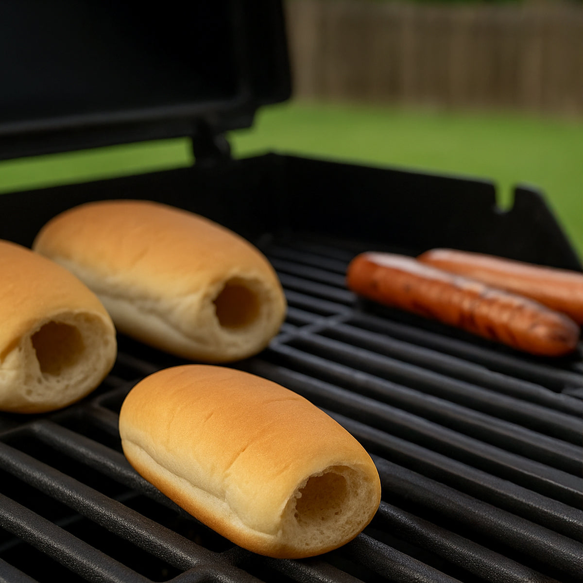 Hotdog Bun Drill for BBQ - No More Sauce Spills