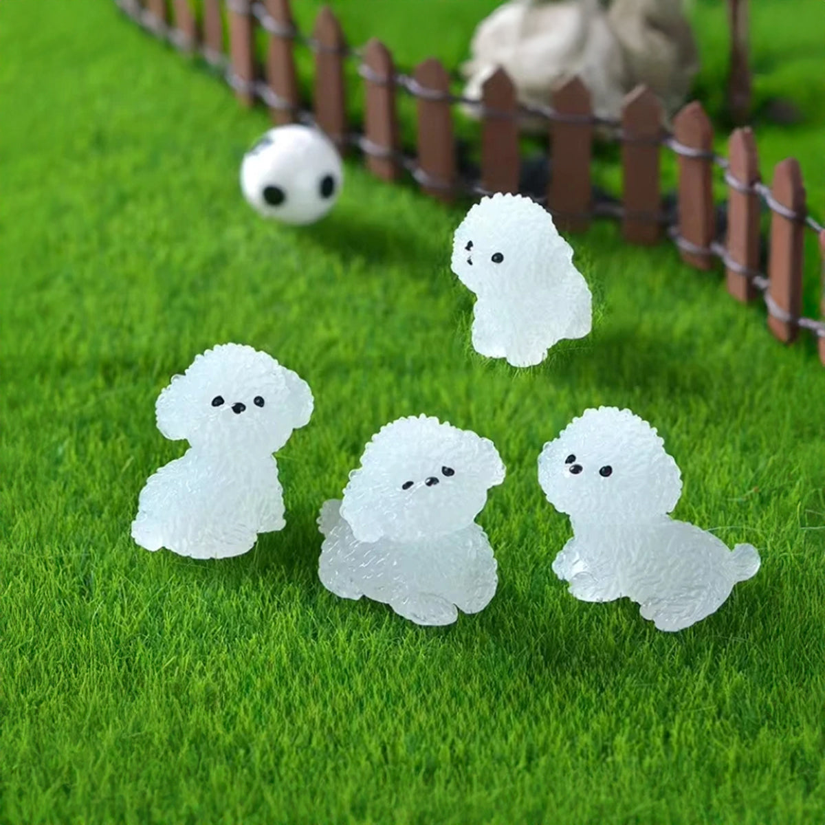 4 Pins Charms- Glow-in-the-Dark Puppies