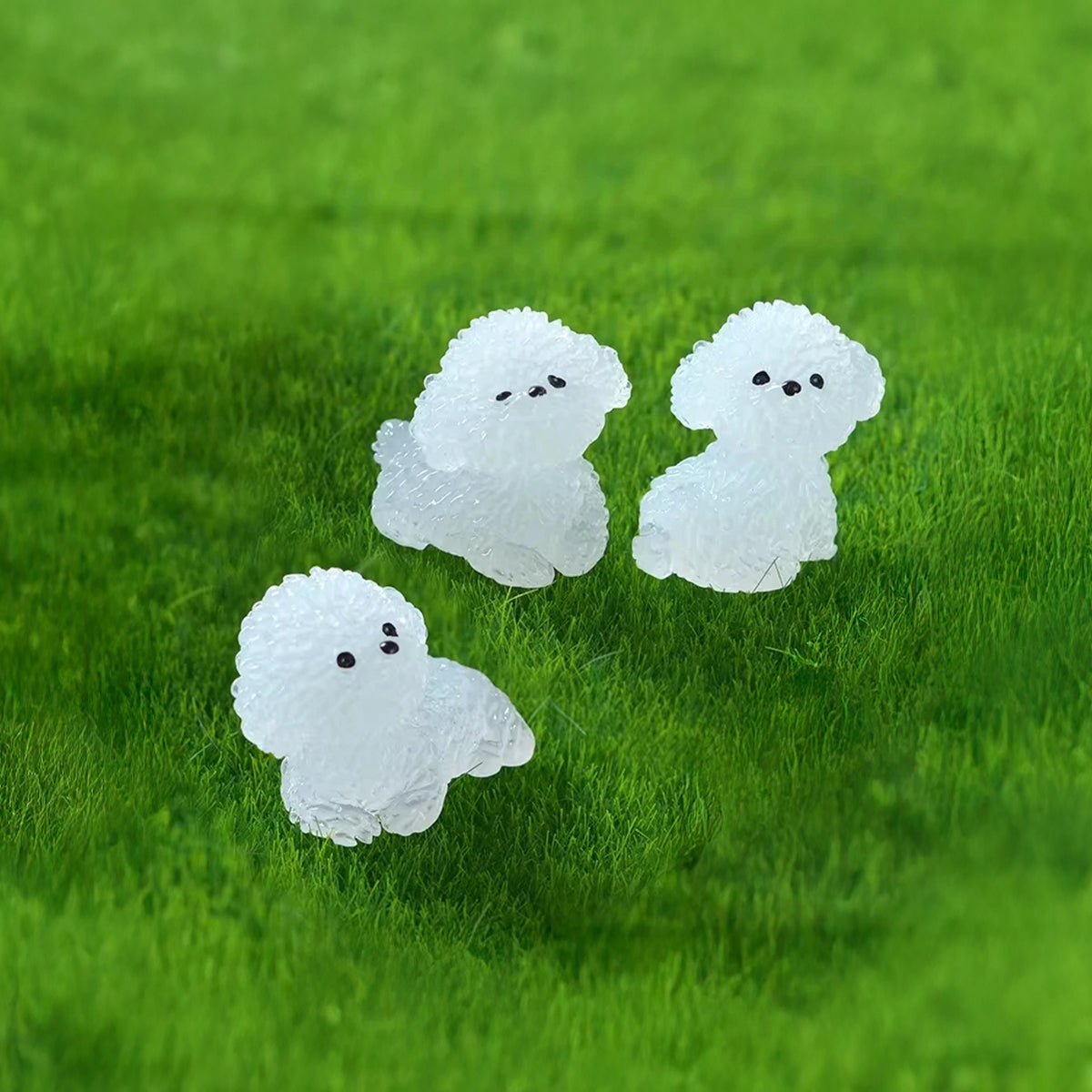 4 Pins Charms- Glow-in-the-Dark Puppies