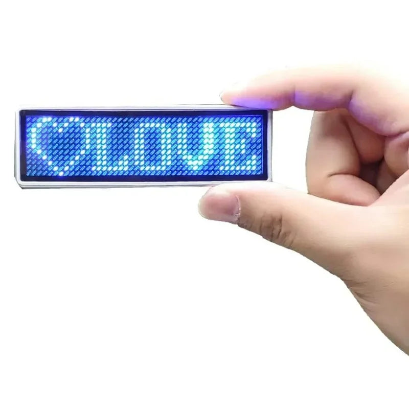 LED Name Tag Badge - Programmable & Flashy