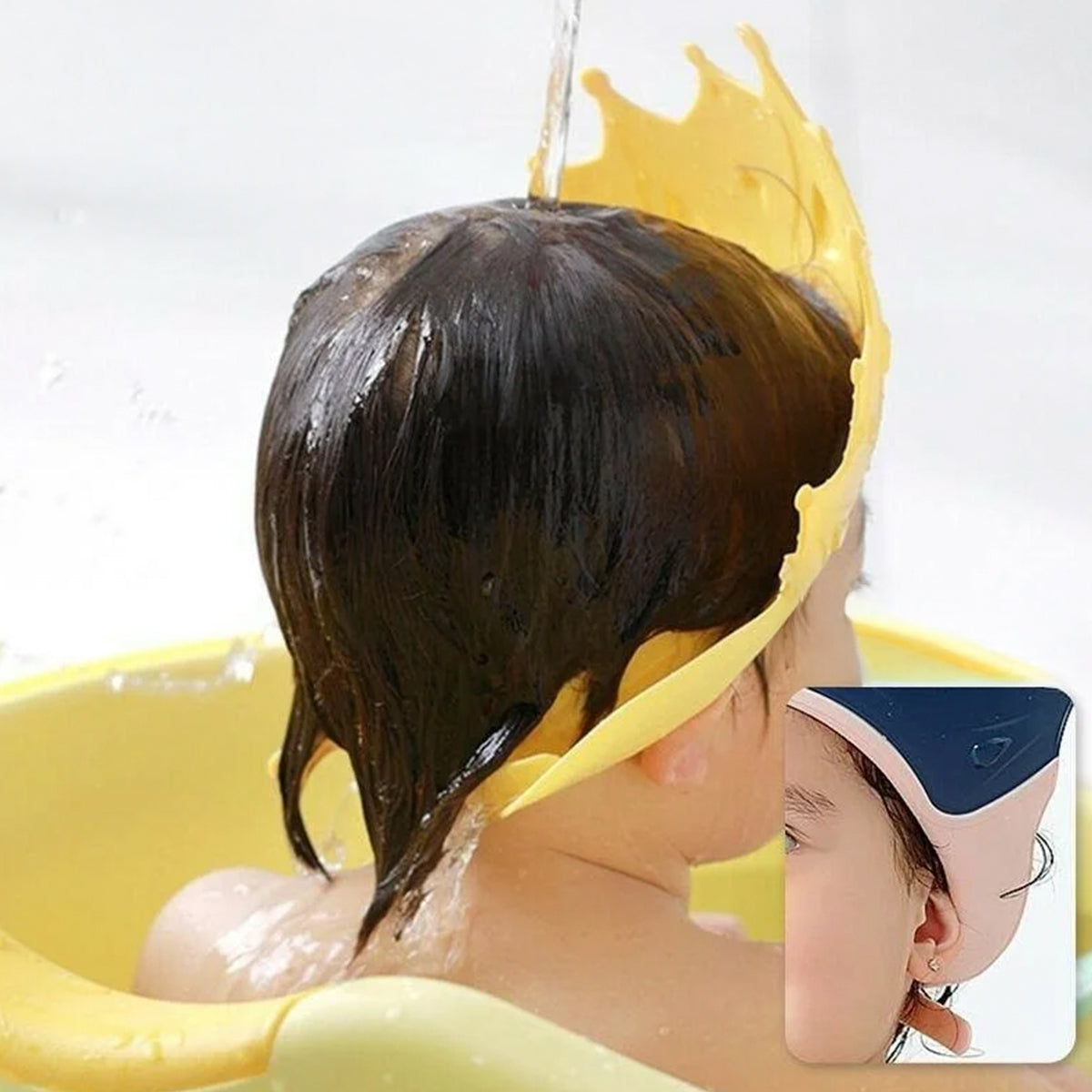 Waterproof Kids Crown Shower Cap