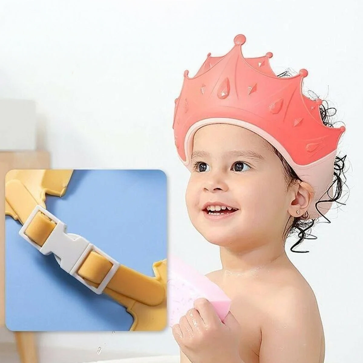 Waterproof Kids Crown Shower Cap