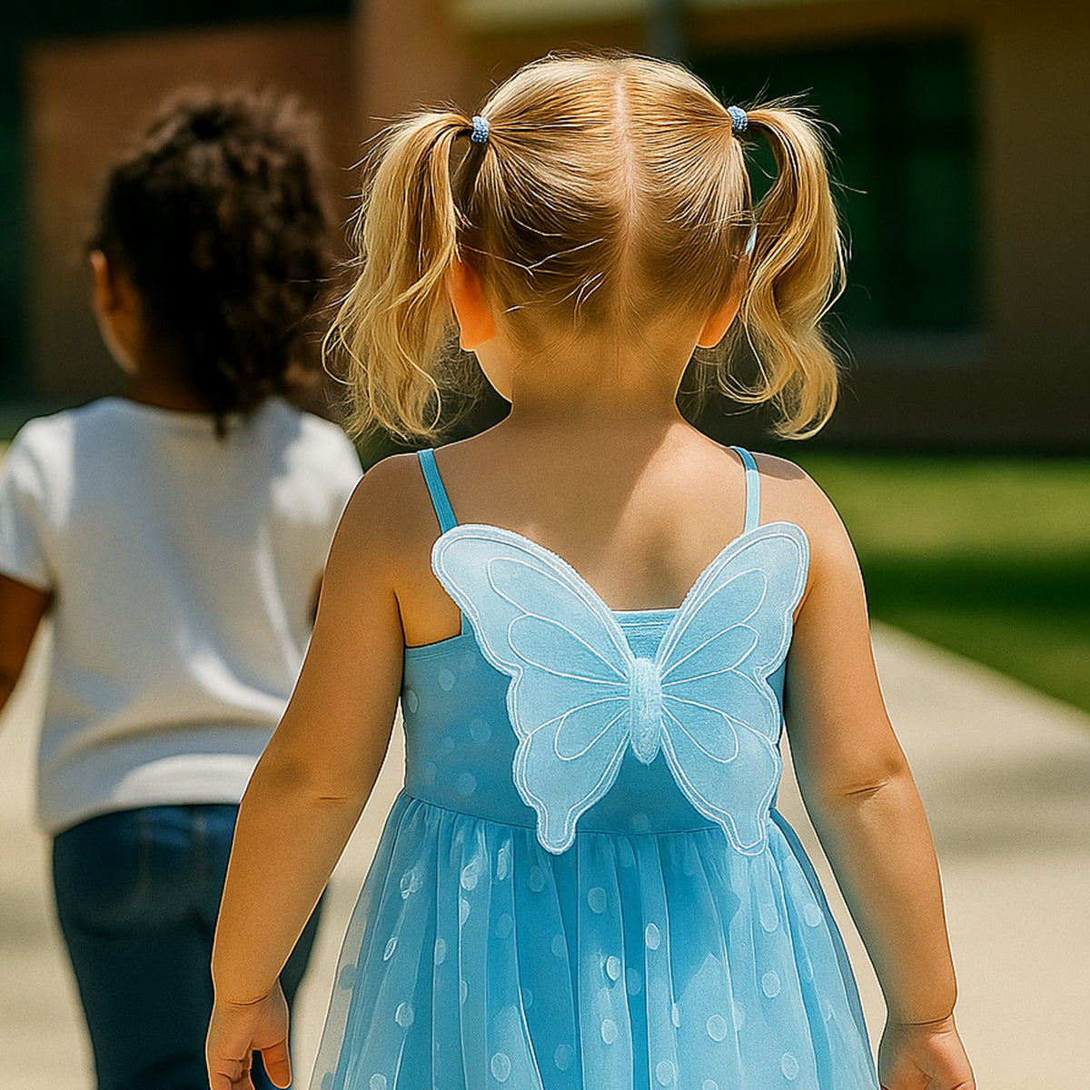 Little Girl Summer Wing Dress - Cute Party Outfit