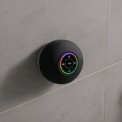 Waterproof Bluetooth Shower Speaker with Lights