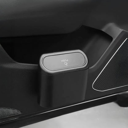 Mini Car Trash Bin with Lid - Leakproof & Compact