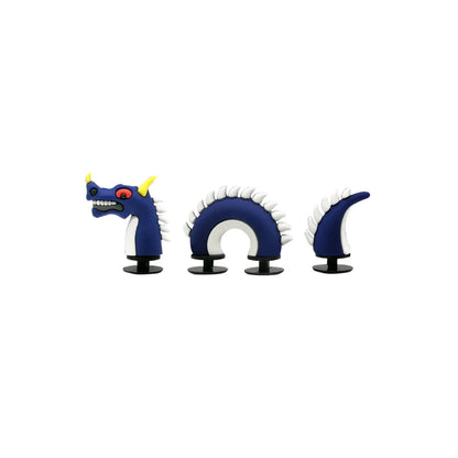 3D Reptile Shoe Charms – Dragon, Snake & Crocodile