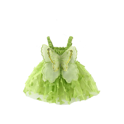 Little Girl Summer Wing Dress - Cute Party Outfit