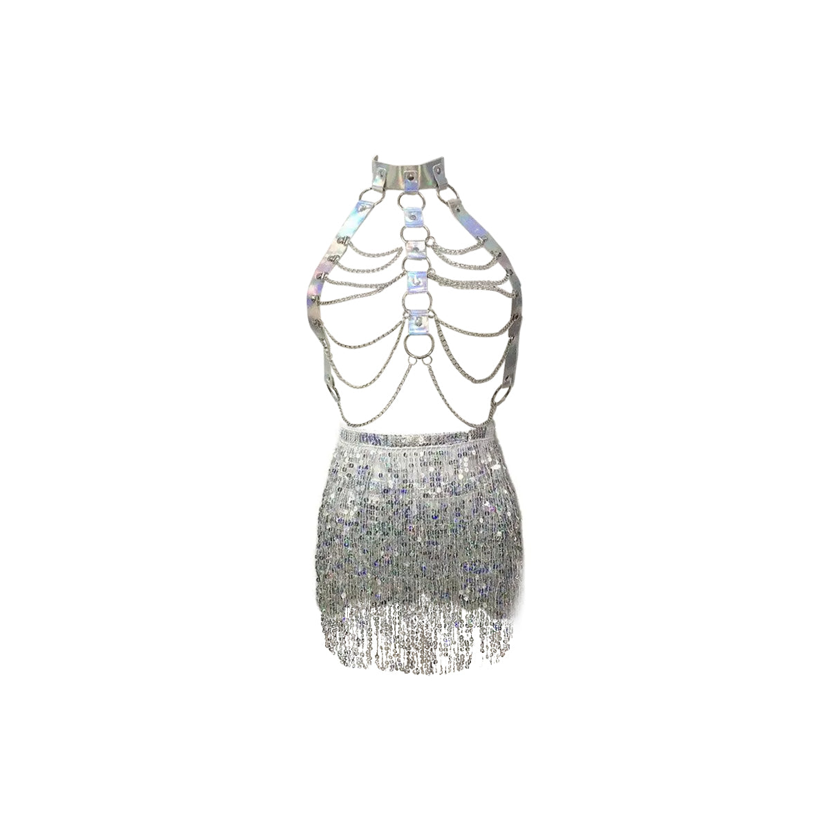Holographic Rave Set – Chains, Fringe & Chaos