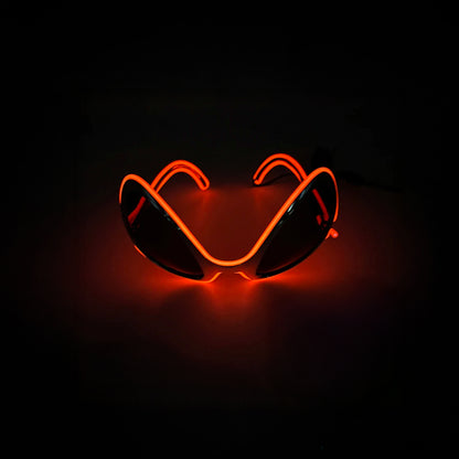 LED Festival Glasses - Flashing Neon Party Shades