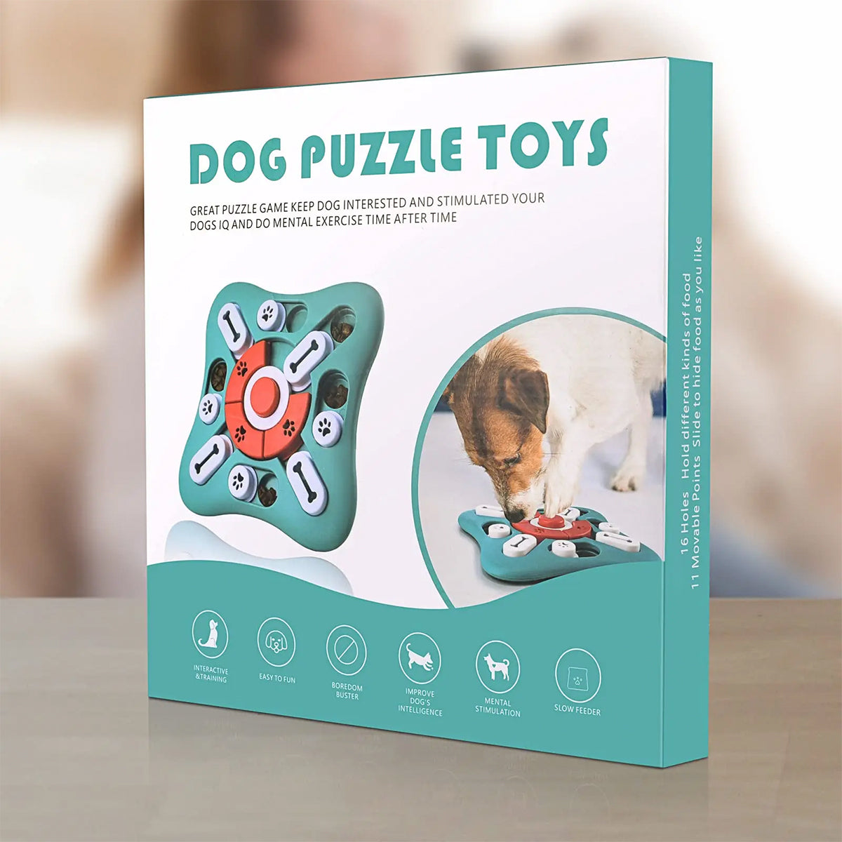 Dog Puzzle Treat Toy - Interactive IQ Training