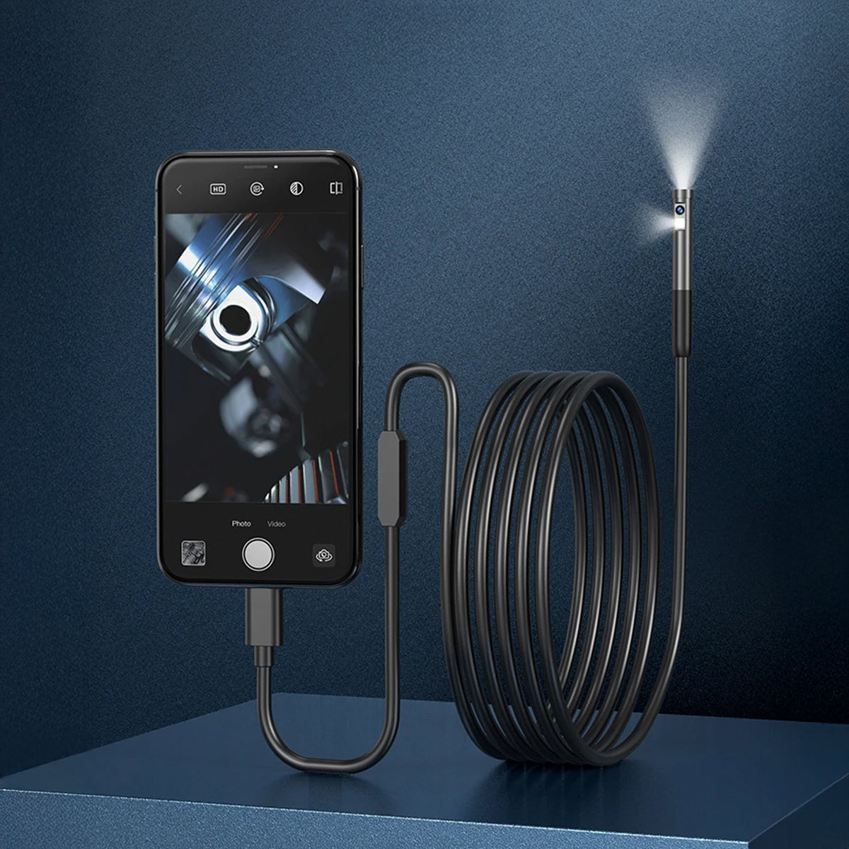 Waterproof Endoscope Inspection Camera – Use on iPhone & Android