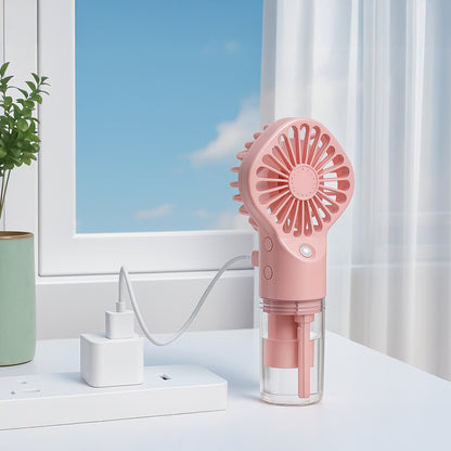 Portable USB Mist Fan with Humidifier