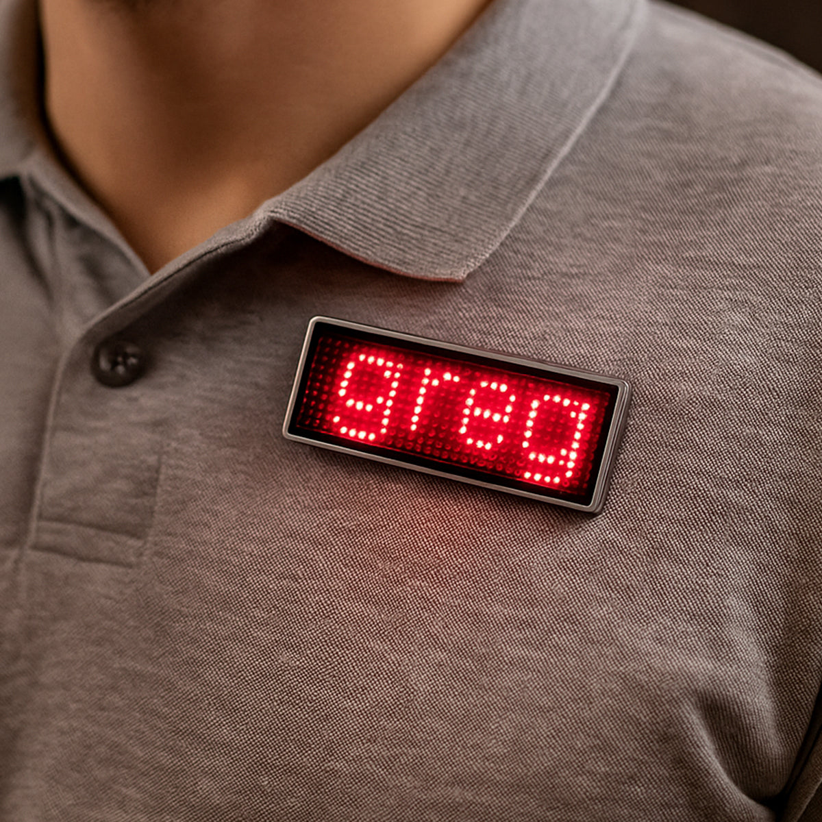 LED Name Tag Badge - Programmable & Flashy