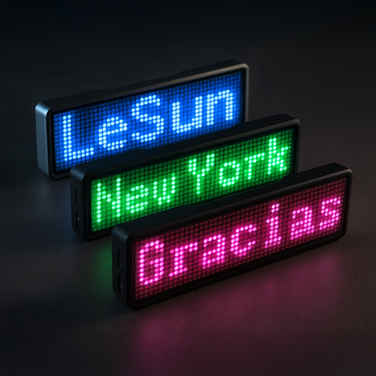 LED Name Tag Badge - Programmable & Flashy