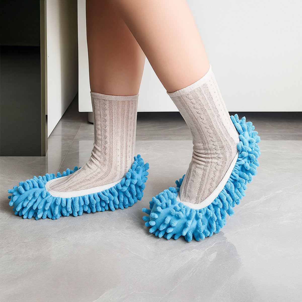 Microfiber Mop Slippers – Hands-Free Cleaning