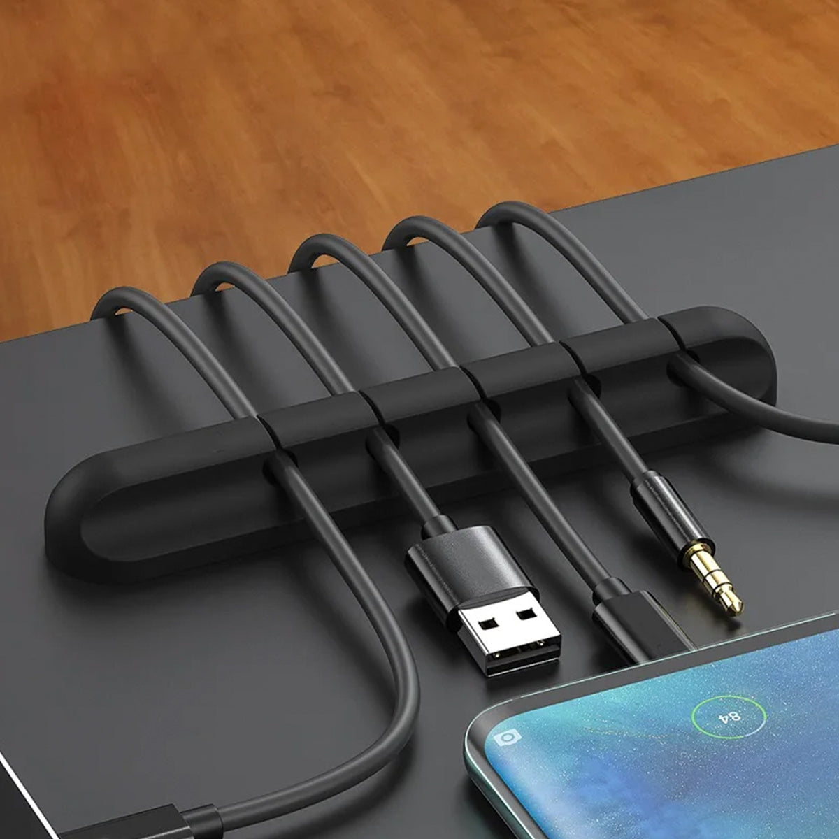 Silicone USB Cable Organizer Clip Holder