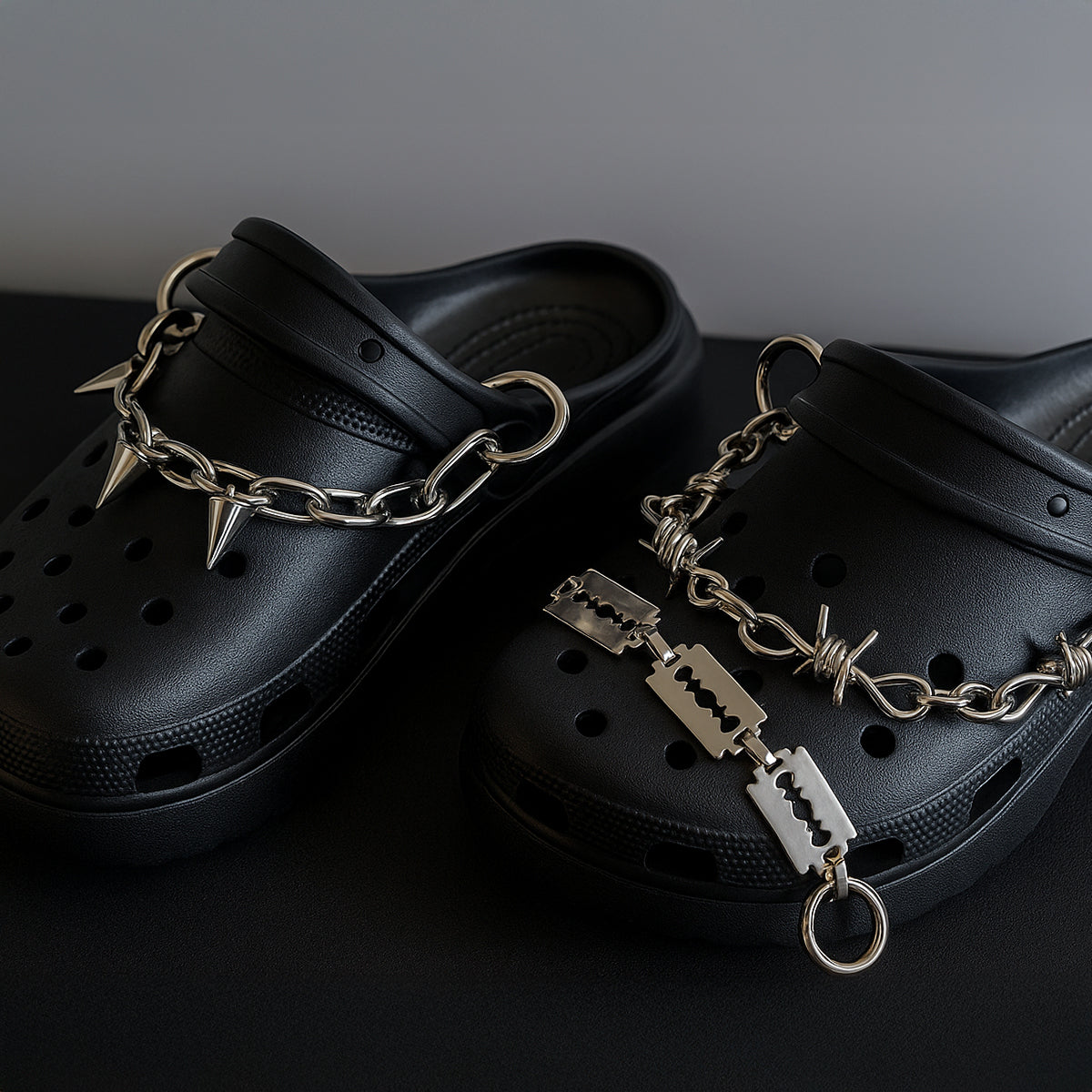Punk Chain Charm for Clog Shoes